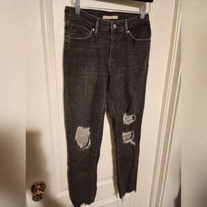 Levis  Distressed High Rise Skinny Jeans Size 29